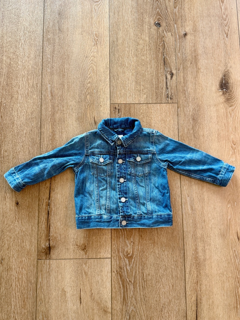 Baby Gap Classic Blue Denim Jean Jacket - Size 18-24 Months ("Made With Love")